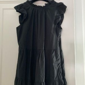 J.Crew black midi dress, xxs